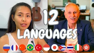 Speaking 12 LANGUAGES with my 77 year-old POLYGLOT mentor!