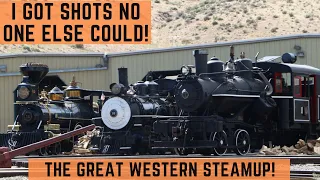 MOST steam locomotives I've seen in ONE PLACE - THE GREAT WESTERN STEAMUP