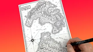 How to Draw a Fantasy World Map!!!