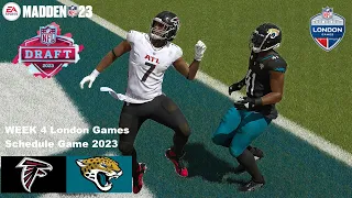 Madden 23 Bijan Robinson Falcons vs Jaguars Week 4 2023 (Madden 24 Updated Rosters) PS5 4k GamePlay
