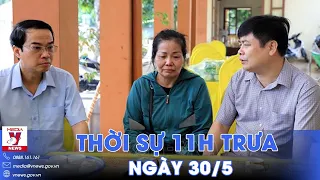 Thời sự 11h trưa 30/5. Thăm hỏi, hỗ trợ gia đình cháu bé tử vong trên xe đưa đón ở Thái Bình - VNews