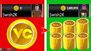 NBA 2K24 EASIEST AND FASTEST WAYS TO GET VC! (100K PER HOUR!)