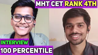 MHT CET topper Interview Anshul Agarwal Mht cet preparation