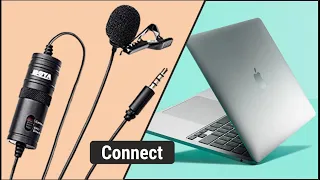 How to connect Boya M1 microphone to laptop | PC and Laptop connect to Boya By-M1 MIC HINDI 🔥