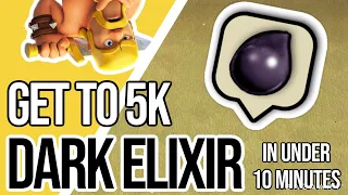 TH7 Fastest Way to Farm Dark Elixir | Best TH7 Dark Elixir Farming Attack Strategy in 2021| 5K DE