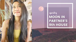 Moon in the 9th House Synastry | Moon in Partner's 9th House | SYNASTRY ASTROLOGY