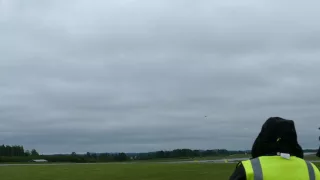 Swedish Air Force JAS Gripen solo display at Tour De Sky 2016 EFKU