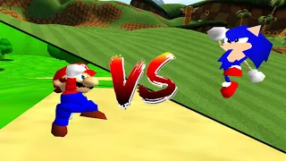 SM64 bloopers: Mario Vs Sonic