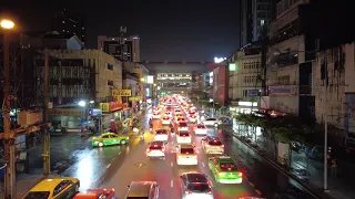 City Traffic Sounds In Bangkok for Sleep | Highway Ambience at Night | 10 Hours ASMR White Noise