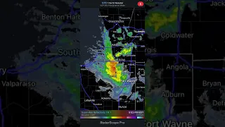 Indiana October 17th lake effect snow radar loop