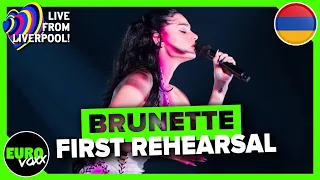 ARMENIA EUROVISION 2023 1ST REHEARSAL REACTION: BRUNETTE - FUTURE LOVER