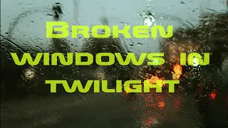 Broken windows in twilight (©Kyle Whitlock, 2024)