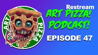 ART PIZZA! PODCAST LIVE! Episode 47 Back from Hiatus! Tryin out Anthony Wheeler's @chaoticdrawingjam