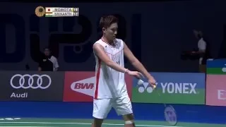 Dubai World Superseries Finals 2015 | Badminton Day 1 M5-MS Grp B | Kento Momota vs K. Srikanth