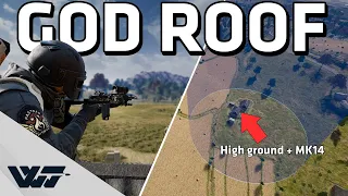 GOD ROOF - Endgame here with an MK14 was crazy - PUBG