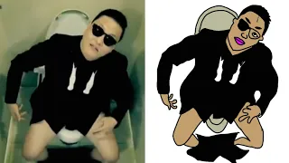 PSY - Gangnam style Drawing Meme  | Funny Art | Kpop Drawing Meme싸이,싸이 강남스타일,강남스타일,カンナムスタイル