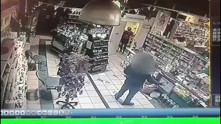 Shocking CCTV footage of an attack on a pharmacist at their place of work