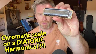 Playing a chromatic scale on a DIATONIC harmonica?!