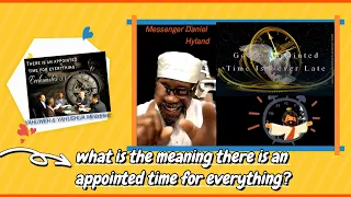 🎙Dagr8FM.com ~ Topic:⏲️ What is the meaning There is an appointed time for everything? 🧐⌚⌛🕵️