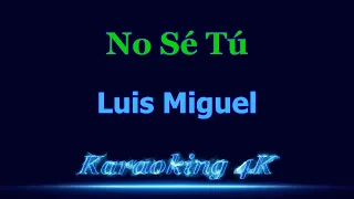 Luis Miguel  No Sé Tú  Karaoke 4K