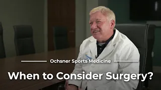 Orthopedic Surgery v. Non-Operative Treatments