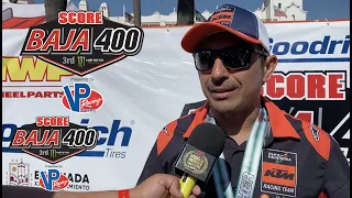 Salvatierra And 10X Team Post SCORE Baja 400 Race Interview