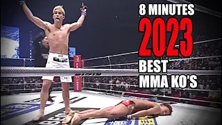 8 Minutes of Some of the Best MMA KO's of 2023