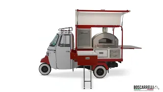 Piaggio Ape classic Pizza conversion from Boscarrelli