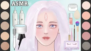 'Mystique' webtoon cover makeup / hair dyeing animation