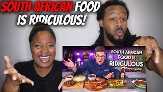 🇿🇦American Couple Reacts "South African Food is RIDICULOUS!! (Taste Test)"