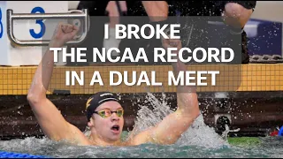 How Leon Marchand broke the 400 IM NCAA Record in a Dual Meet