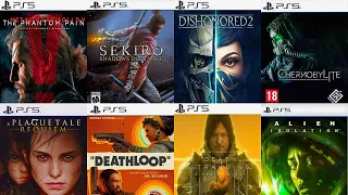 Top 22 Best STEALTH Games for PS5 !
