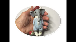 МК ватная игрушка "Слоник" (Часть 2)  DIY cotton wool toy " Baby elephant"