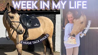 BIRTHDAY VLOG - 2 tack hauls, GoPro ride and dressage competition!