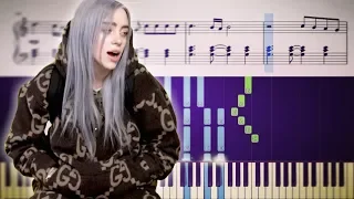 Billie Eilish - when the party's over - Piano Tutorial + SHEETS