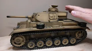 Радиоуправляемый немецкий танк Panzerkampfwagen III 1/16. Краткий обзор и доделки по внешнему виду