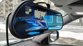 Зеркало-видеорегистратор Vehicle Blackbox DVR с камерой заднего вида.