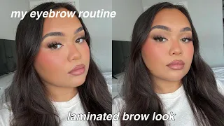 MY EYEBROW ROUTINE🌟🪩 how I get my eyebrows to look laminated!!