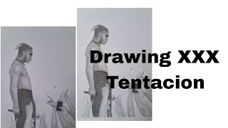 how to draw portrait of @xxxtentacion