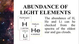 Lesson 1: Evidences of Supporting Big Bang Theory