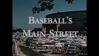 "BASEBALL'S MAIN STREET" 1955 MILWAUKEE BRAVES BASEBALL TEAM & ALL STAR GAME  HANK AARON  XD44684