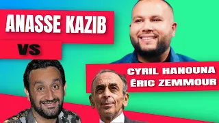 ANASSE KAZIB démasque CYRIL HANOUNA le Propagandiste de Zemmour !!!