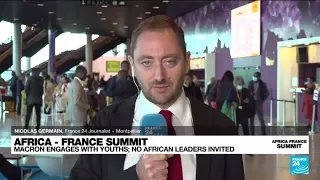 Africa-France summit: Macron engages with youths, no African leaders invited • FRANCE 24 English