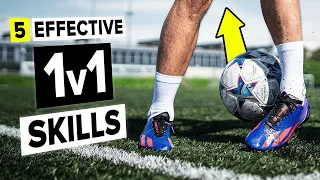 5 EFFECTIVE 1V1. FOOTBALL SKILLS TUTORIAL 😱#video #viral #footballtricks #footballskils #soccer 😱