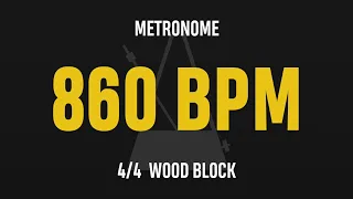 860 BPM 4/4 - Best Metronome (Sound : Wood block)