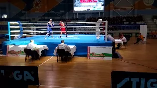 KASTRAMIN PAVEL (red) - HOHLEU ALIAKSEI (blue) 69kg