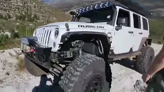 Kevin not hanging around Grabouw 4x4, Just doing the goodstuff. #jeep #jeepadventures #4x4adventures