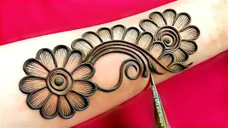 Very beautiful stylish front hand mehndi design | easy arabic mehndi | mehndi ka design | Mehndi .