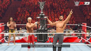 WWE 2K23 My Rise Mode - Rocky & Cody WINS Dusty Rhodes Classic Tag Team Trophy #12