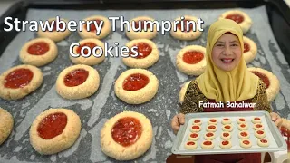 Persiapan Buat Camilan Lebaran II Strawberry Thumprint Cookies